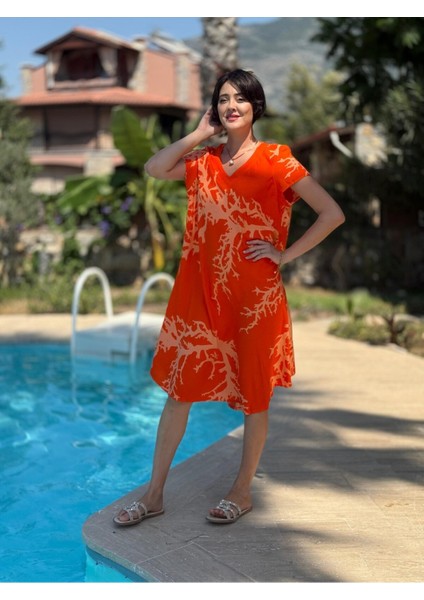 FT179009 Viskon Fethiye Elbise