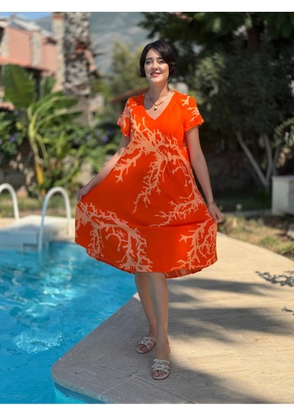 FT179009 Viskon Fethiye Elbise fiyatları