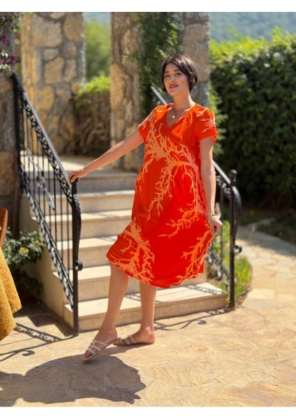 FT179009 Viskon Fethiye Elbise modelleri