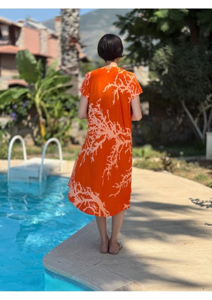 FT179009 Viskon Fethiye Elbise