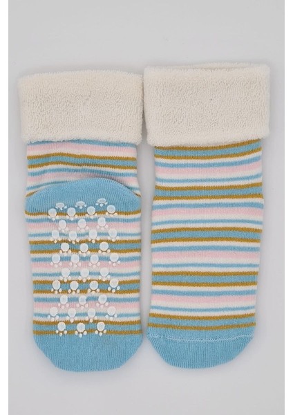 Kıpırık Baby3 Çift Havlu Pamuklu Kaydırmaz Taban Kışlık Kız Çocuk ve Bebek Soket Çorap modelleri