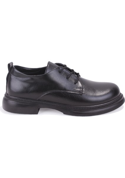 DZA07-8892680 Siyah Günlük Bağcıklı Loafer Kadın Ayakkabı fiyatları