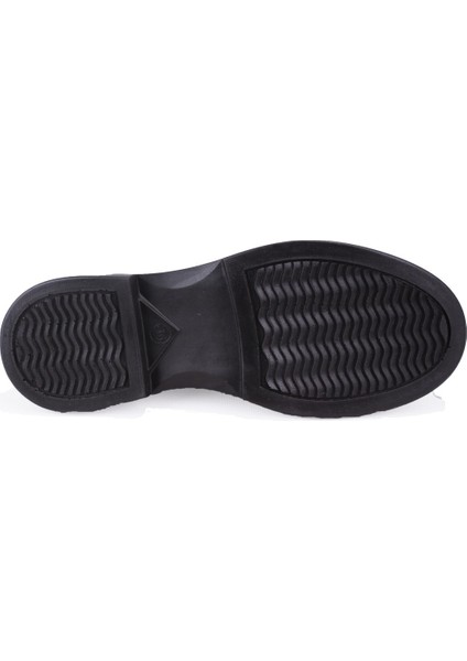 DZA07-8892680 Siyah Günlük Bağcıklı Loafer Kadın Ayakkabı fırsatları