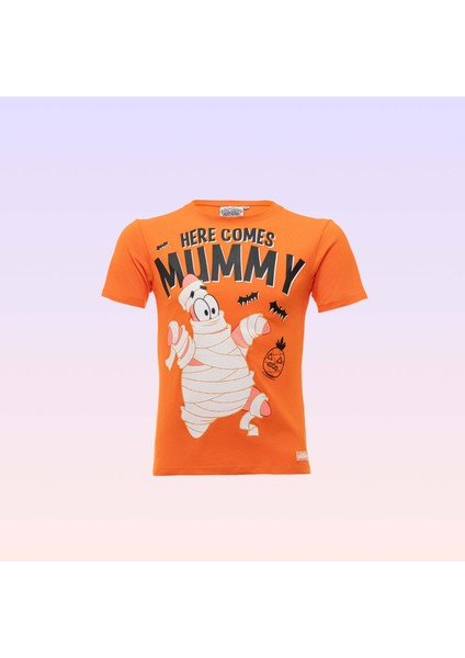 Patrick Yıldız Legendary Halloween Kadın Turuncu Tişört
