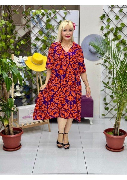 RM18136 Viskon Roma Elbise