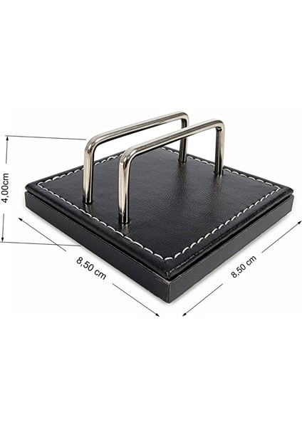 PR4279 Siyah Lüks Ofis Masaüstü Kartvizitlik Ahşap-Deri Tabanlı modelleri