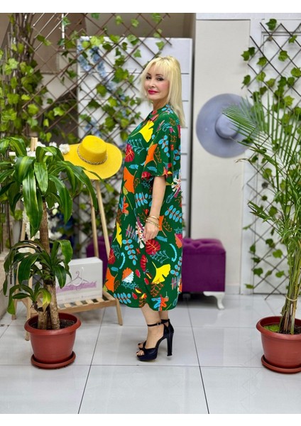 RM18124 Viskon Roma Elbise fiyatları