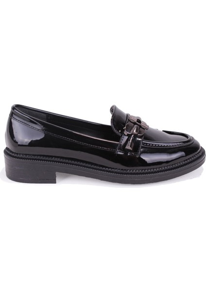 DZA07-863705 Siyah Rugan Günlük Loafer Kadın Ayakkabı fiyatları