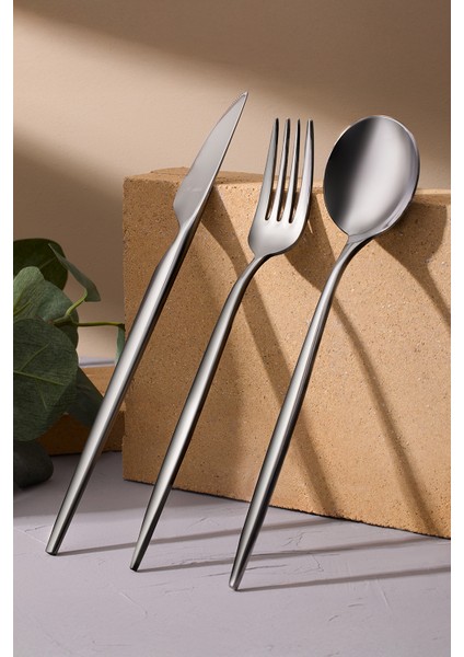 Porto 84 Parça 12 Kişilik Çatal Bıçak Kaşık Takımı