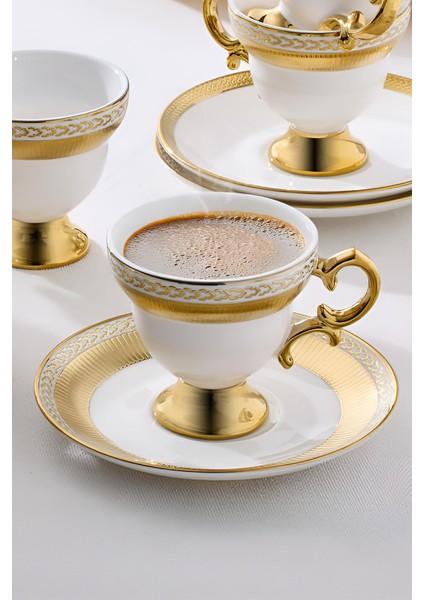 Majesty 12 Parça 6 Kişilik Porselen Kahve Fincan Takımı indirimleri