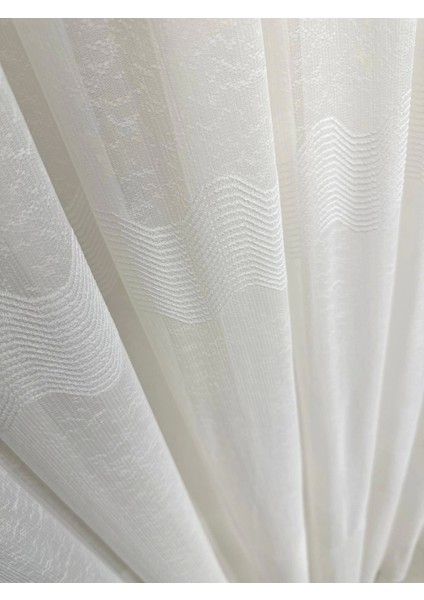 Nivemeshome Keten Mira W011908.801 1/2,5 Sık Pileli Tül Perde Apm