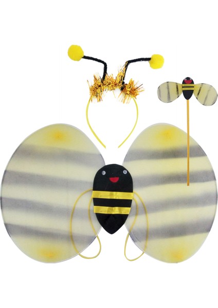 Kanat Set Arı kostümü lüks taç-kanat-asa set modelleri