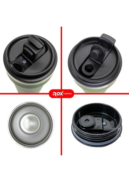 0191 Kahve Termosu 0.48 Lt - Yeşil