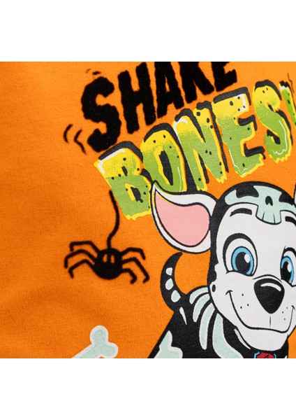 paw Patrol Erkek Çocuk Legendary Halloween Turuncu Tişört modelleri