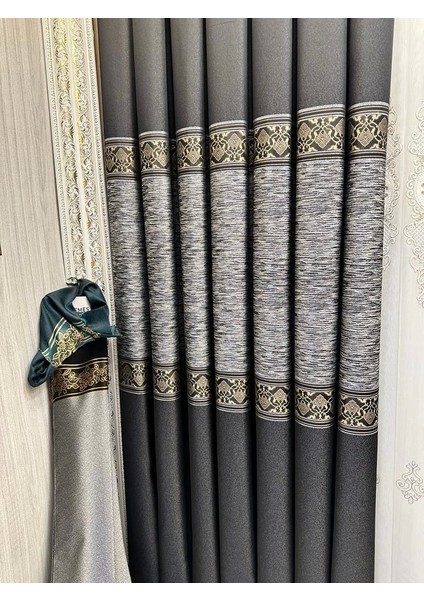 Nivemeshome Likya FT632120 V-902 Siyah 1/3 Sık Pileli Fon Perde Apm fiyatları