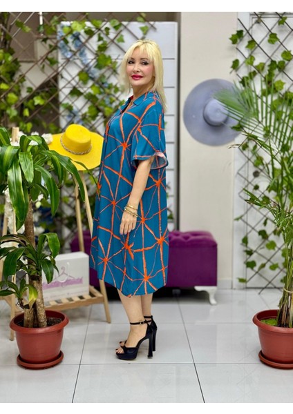 RM18123 Viskon Roma Elbise fiyatları