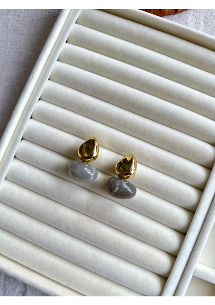 Gri Bonibon Küpe modelleri