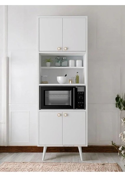 Lavin Çok Amaçlı Mutfak | Banyo - Kiler ve Fırın Dolabı | 4 Kapaklı Dolap | Mikrodalga Fırın Dolabı fiyatları