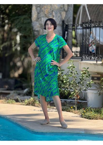 FT179033 Viskon Fethiye Elbise