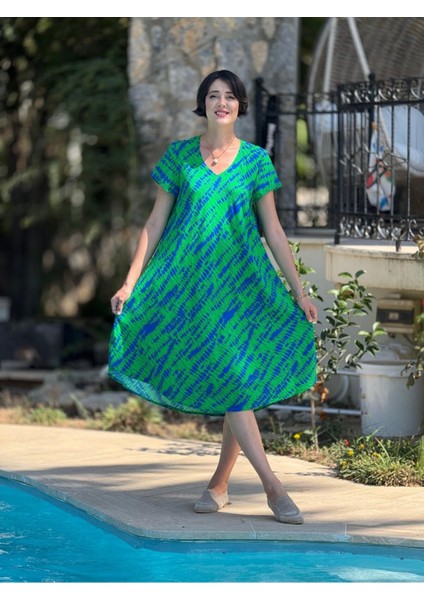 FT179033 Viskon Fethiye Elbise