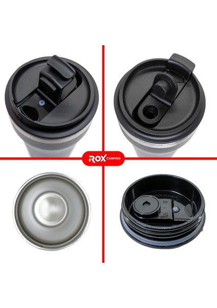 0190 Kahve Termosu 0.48 Lt - Siyah