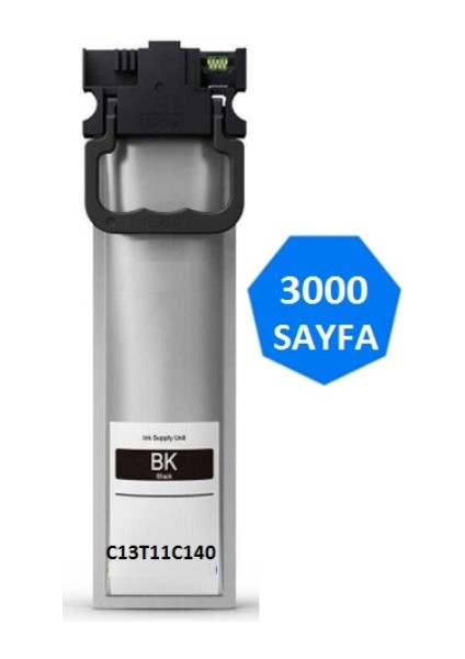 Epson WF-C5390,WF-C5890 Muadil Siyah Mürekkep Kartuş