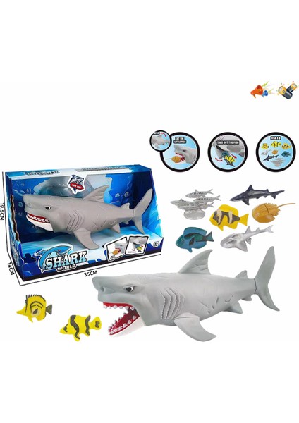 Dev Köpekbalığı Bas&ye Sesli Oyuncak 32CM.