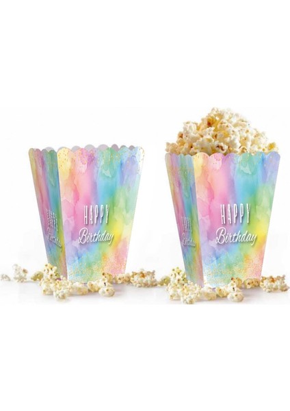 Mısır Kutusu Pop Corn Happy Birthday makaron 8li fiyatları