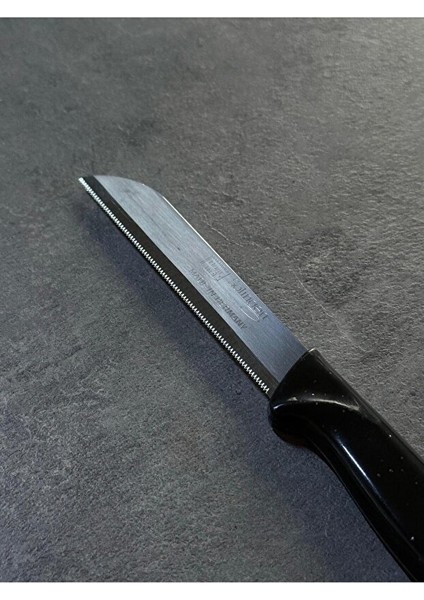 P-Design Solingen Simli Delikli Siyah Renk 6’lı Meyve Bıçağı Seti modelleri