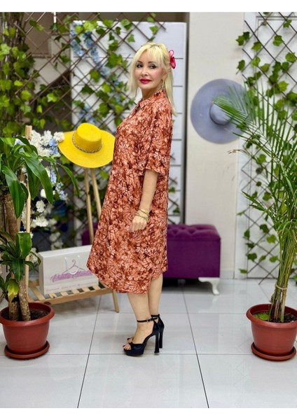 RM18133 Viskon Roma Elbise fiyatları