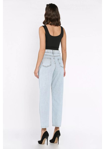 Kadın Mom Jean Kot Pantolon P-00017774 fırsatları