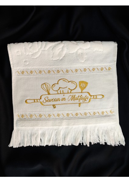 Kişiye Özel Isim Işlemeli Kadife Etamin Mutfak El ve Fırın Havlusu fiyatları