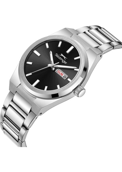 SL.09.2555.2.04 Erkek Kol Saati | 41 mm Siyah Kadranlı, Oval Kasa, Paslanmaz Çelik fırsatları