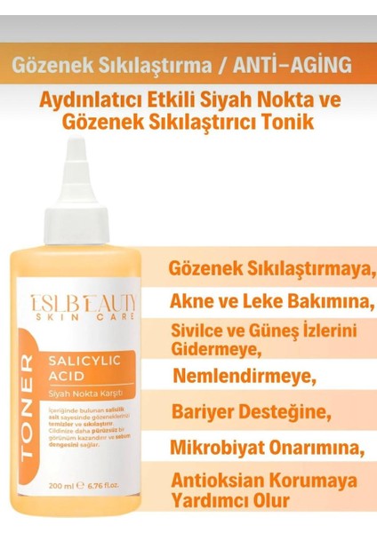 , Salisilik Asit Tonik – Yağlı ve Karma Ciltler İçin Gözenek Sıkılaştırıcı, Siyah Nokta & Akne Karşıtı 200 ml fiyatları