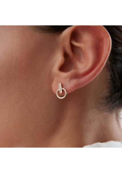 Taşlı Çubuk Daire Küpe fiyatları