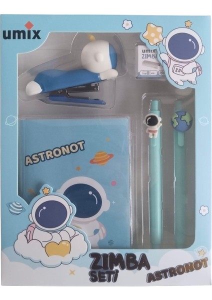 Astronot Kırtasiye Zımba Seti
