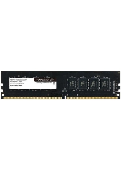 Elite TED416G3200C2201 16GB DDR4 3200MHz CL22 Masaüstü Bellek fiyatları
