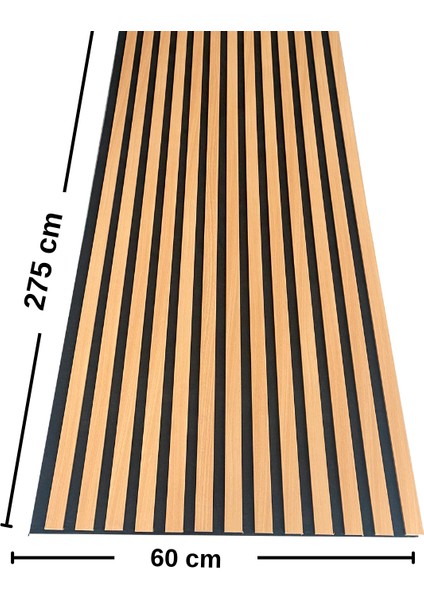 Mdf Ahşap Akustik Puvar Paneli 60X275 cm modelleri