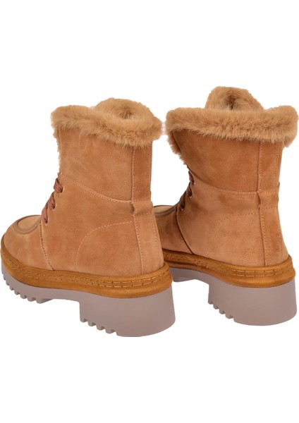Hakiki Deri Süet Kadın Bot GJ-25K433 Taba Süet indirimleri