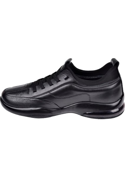Hakiki Deri Lastikli Comfort Kadın Ayakkabı VOY-9744 Siyah modelleri