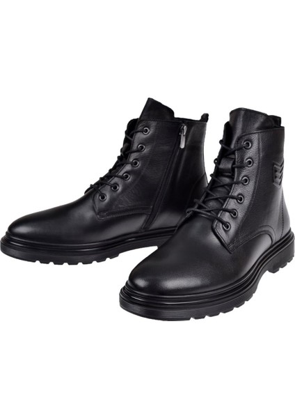 Hakiki Deri Postal Erkek Bot VOY-1034 Siyah modelleri