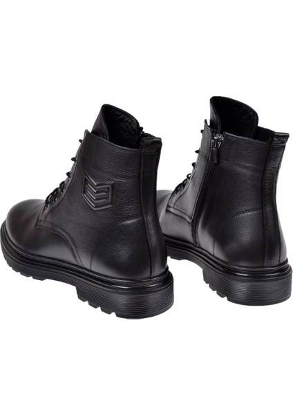 Hakiki Deri Postal Erkek Bot VOY-1034 Siyah fırsatları