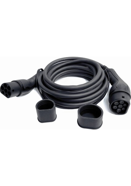 Beek Type2 &lt;-&gt; Type2 Iec Elektrikli Araç Şarj Kablosu, 400V / 16A 11KW IP55, Düz Tpu Kablo, 3 Metre&lt;br&gt; beek Type2 To Type2 Iec Ev Charging Cable 400V / 16A 11KW IP55 Straight Tpu Cable, 3