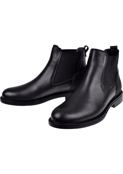 Hakiki Deri Chelsea Erkek Bot VOY-476 Siyah fırsatları