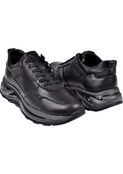 Hakiki Deri Erkek Spor Ayakkabı VOY-534 Siyah indirimleri