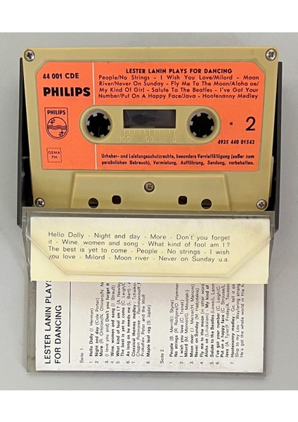 Lester Lanin Plays For Dancing Kaset (Orijnal Dönem Hollanda Baskı Kaset) fiyatları