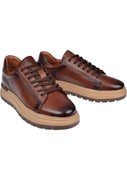 Hakiki Deri Erkek Spor Ayakkabı Sneaker VOY-387 Taba fırsatları