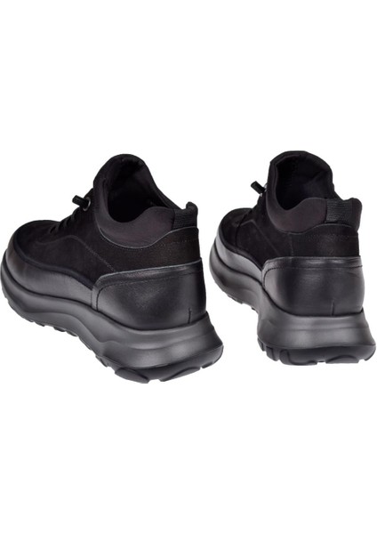 Hakiki Deri Lastikli Erkek Bot VOY-298 Siyah Nubuk indirimleri