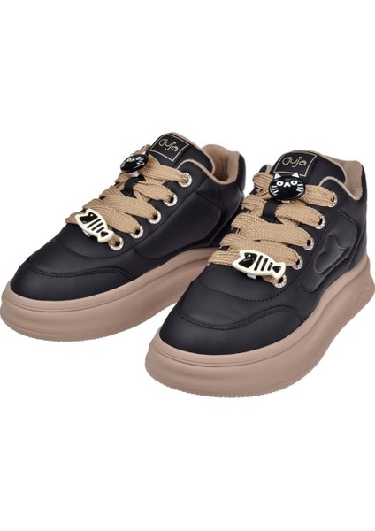 Içi Polar Kadın Spor Ayakkabı Sneaker GJ-25K421 Siyah fırsatları