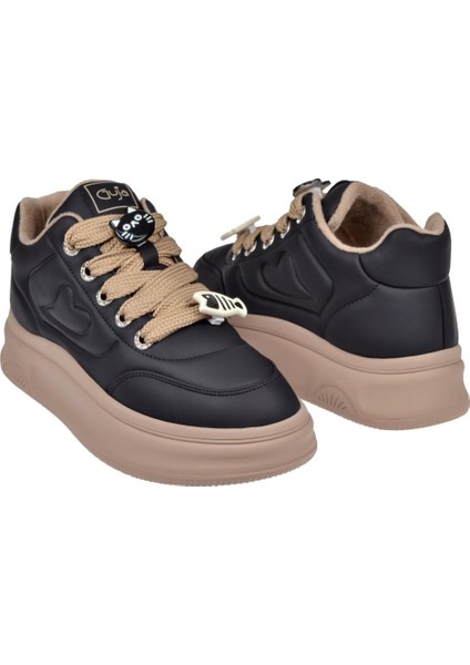 Içi Polar Kadın Spor Ayakkabı Sneaker GJ-25K421 Siyah indirimleri